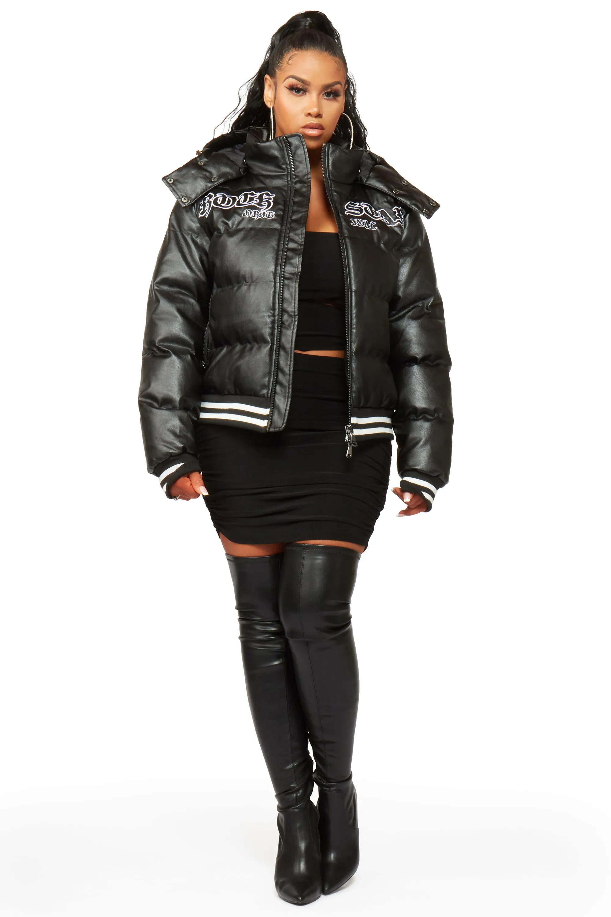 Miss Black Puffer Jacket