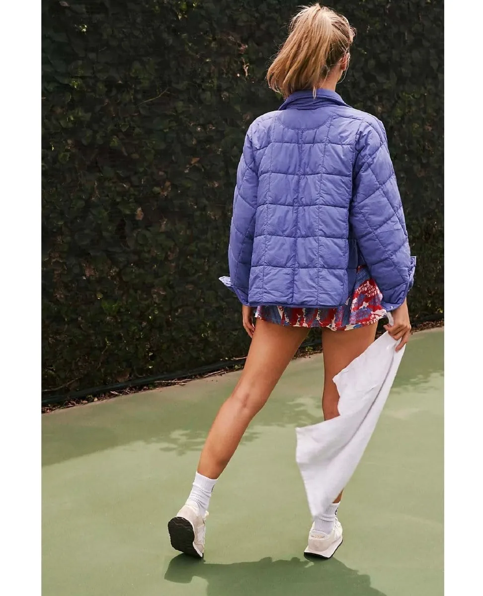 Pippa Packable Puffer Blue Iris
