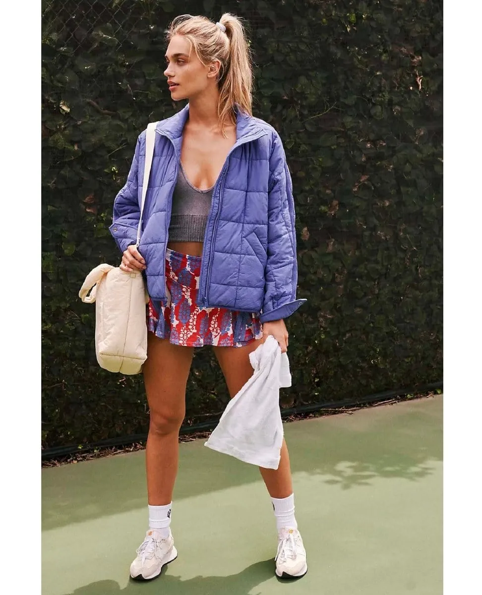 Pippa Packable Puffer Blue Iris