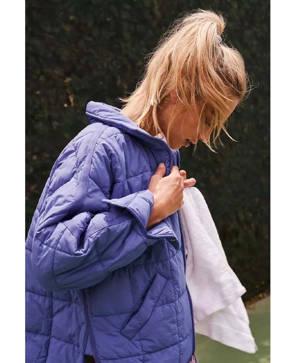Pippa Packable Puffer Blue Iris