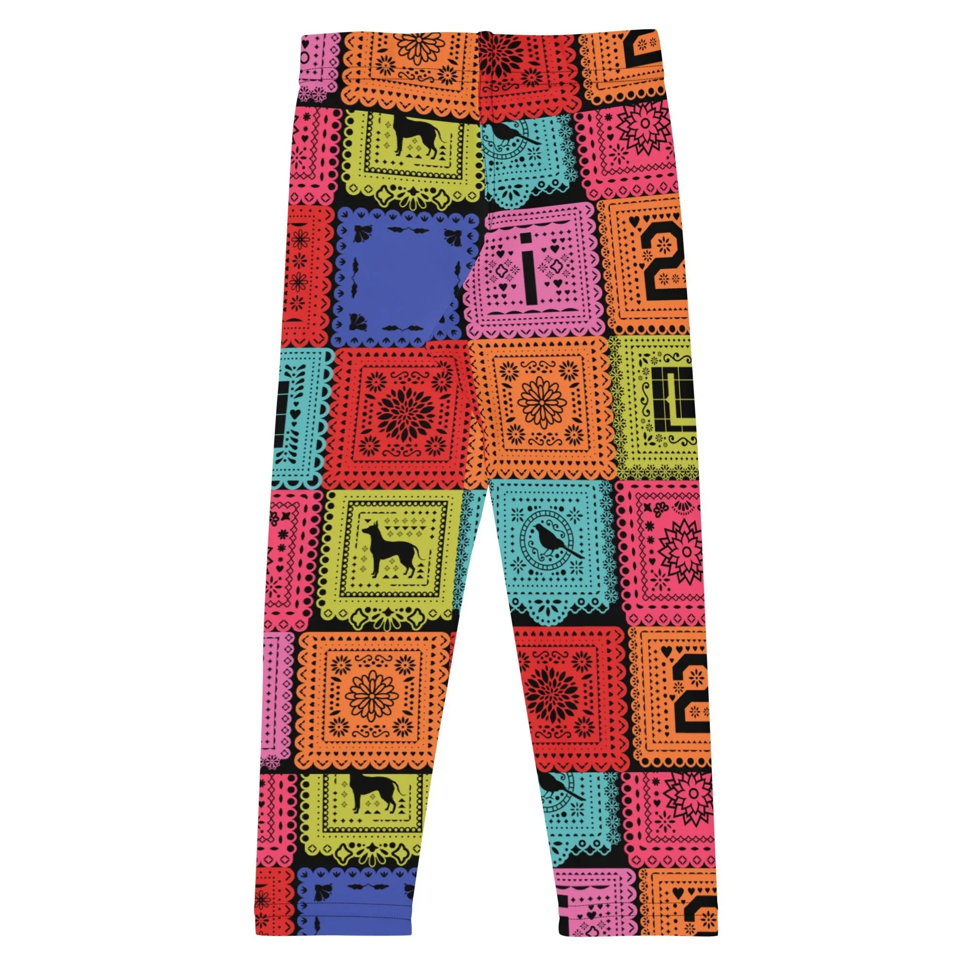 Poco Loco Papel Picado Kid's Leggings- Costume, Bounding, Cosplay
