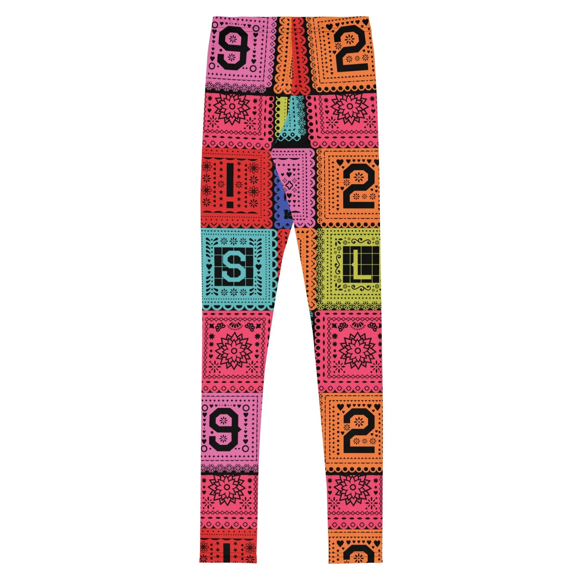Poco Loco Papel Picado Youth Leggings- Costume, Cosplay, bounding