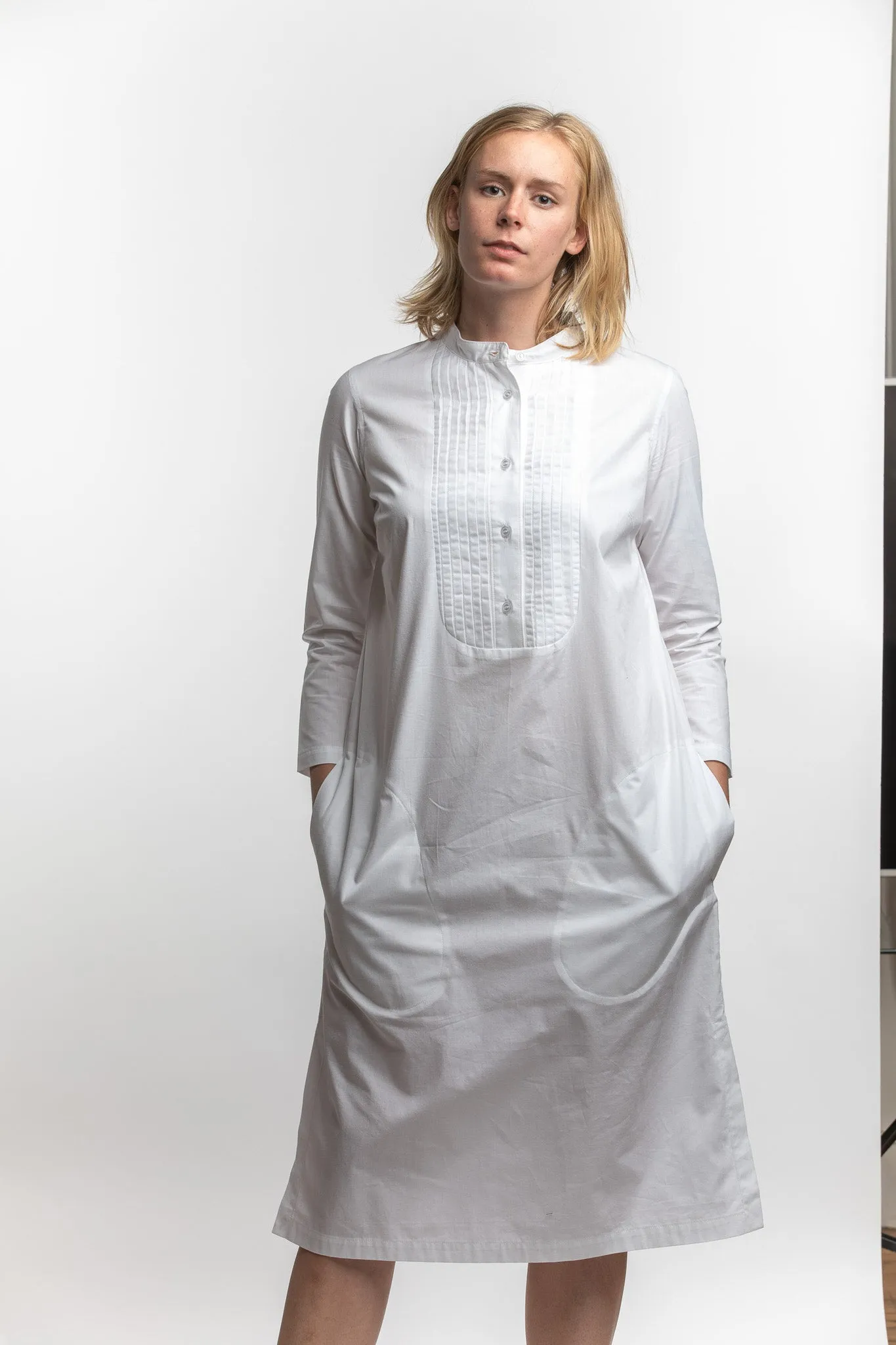 PTC - POP-OVER TUX LS DRESS SHIRT (WHITE)