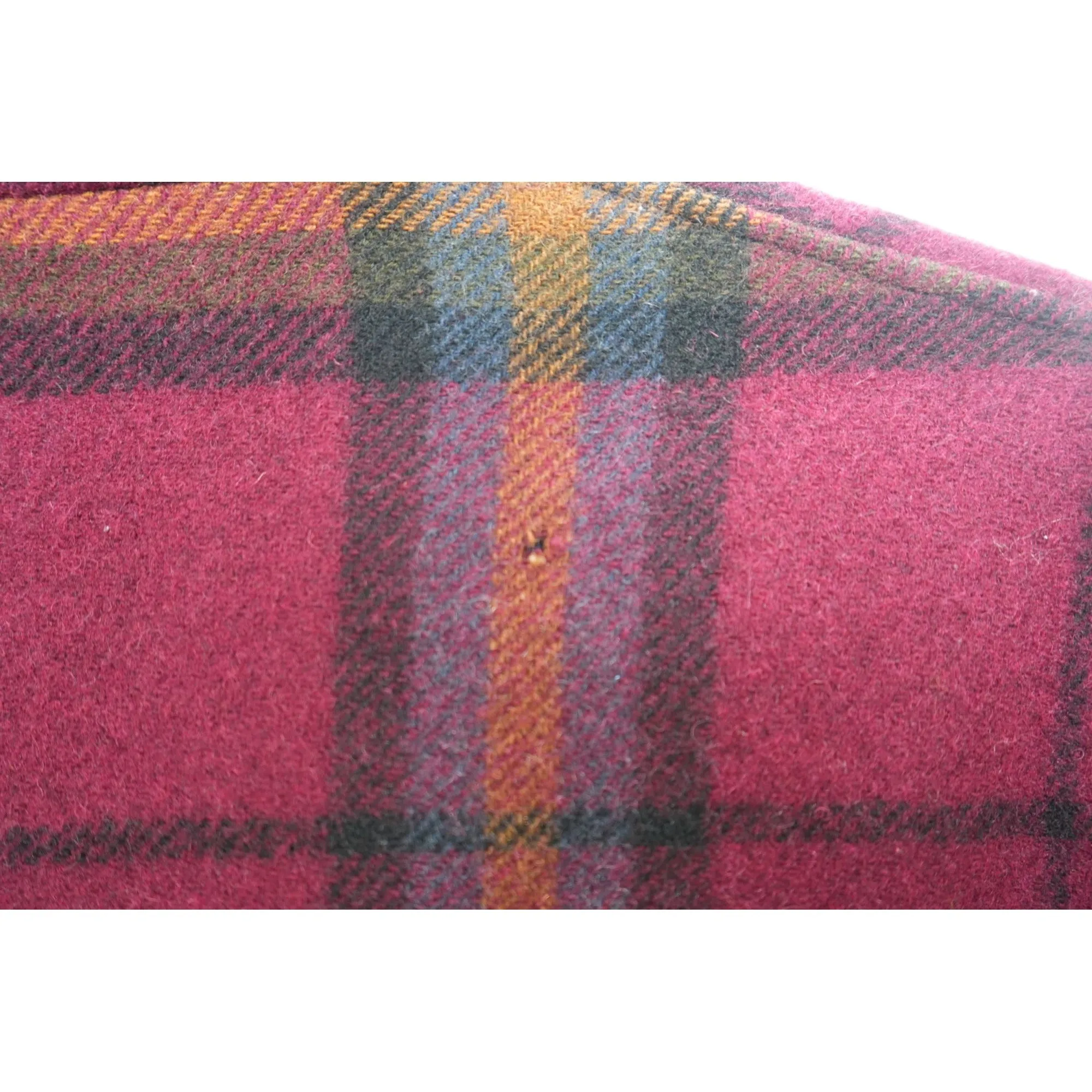 "Retail" Vintage Pendleton Reversible Maroon Plaid Wool Full Zip Coat Men's