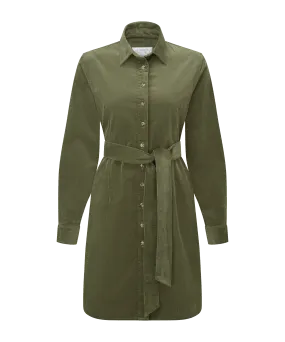 Sage Cord Dress - Dark Sage
