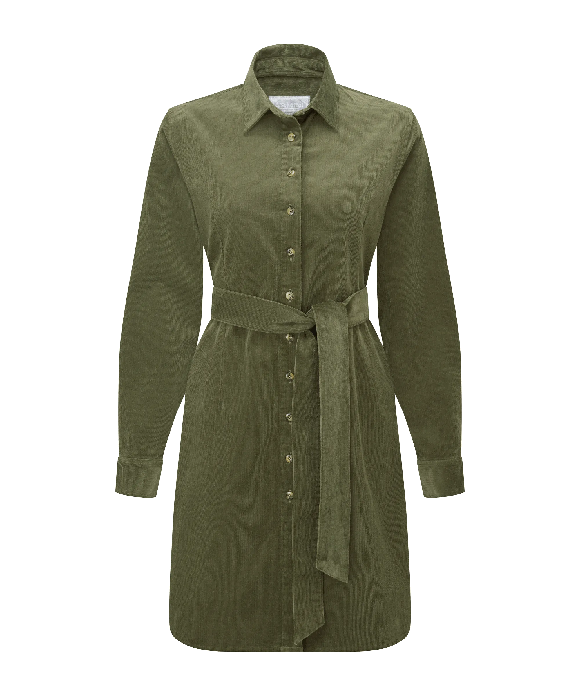 Sage Cord Dress - Dark Sage