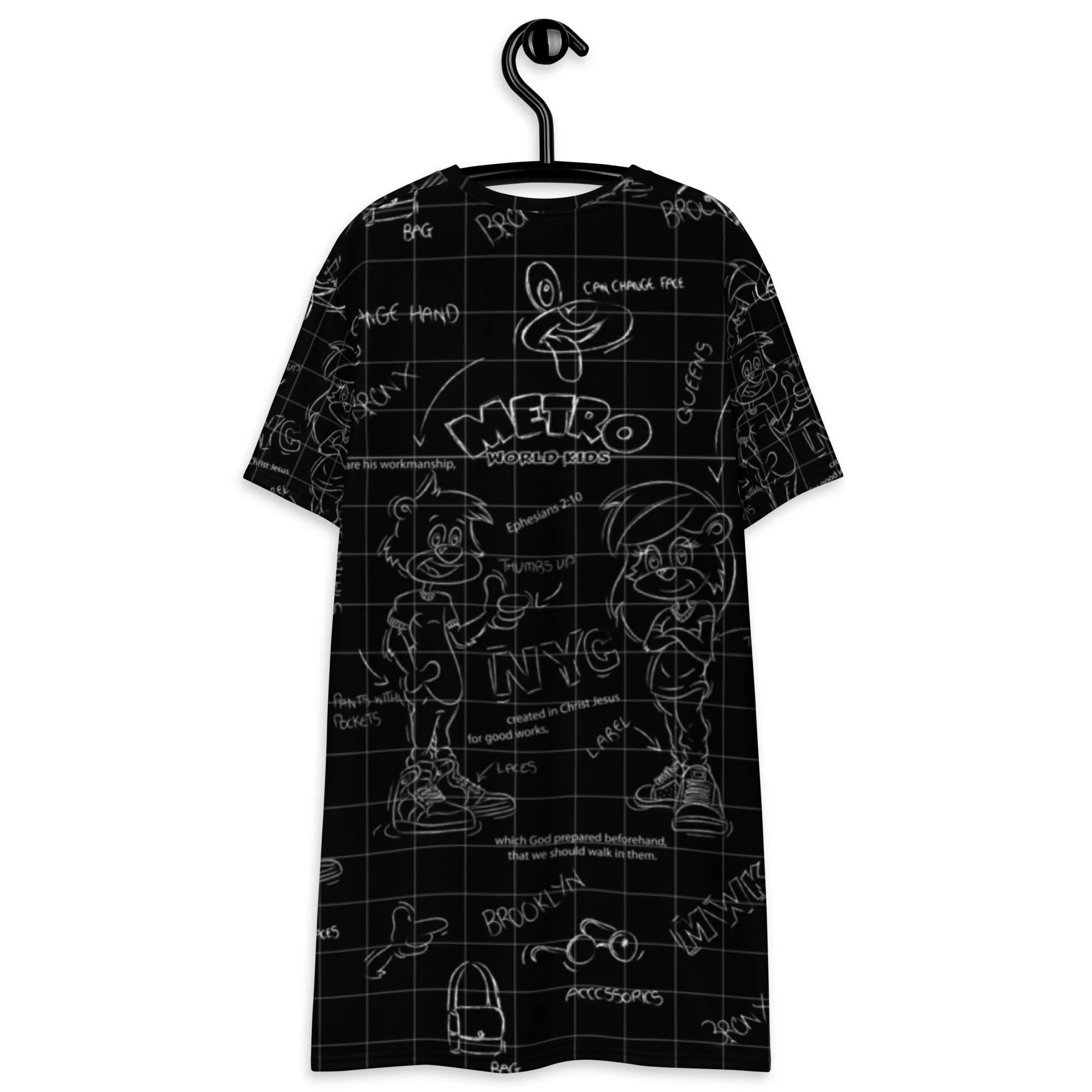 Sketch B&W - T-shirt dress