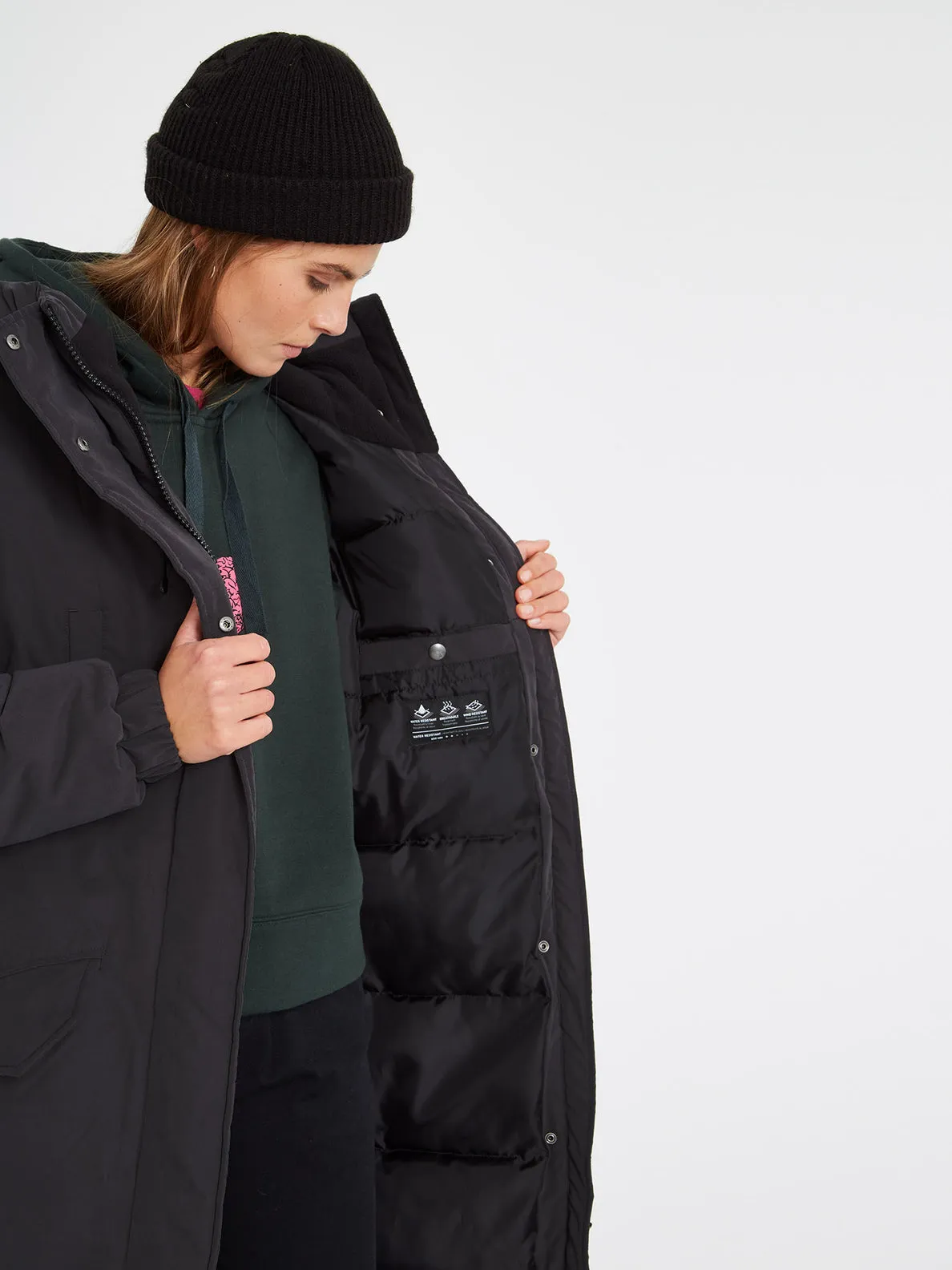 SLEEPI PUFF PARKA - BLACK