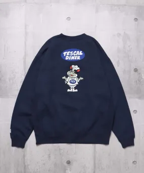 TES CAL DINER EMB BIG SWEAT / クルーネックスウェット