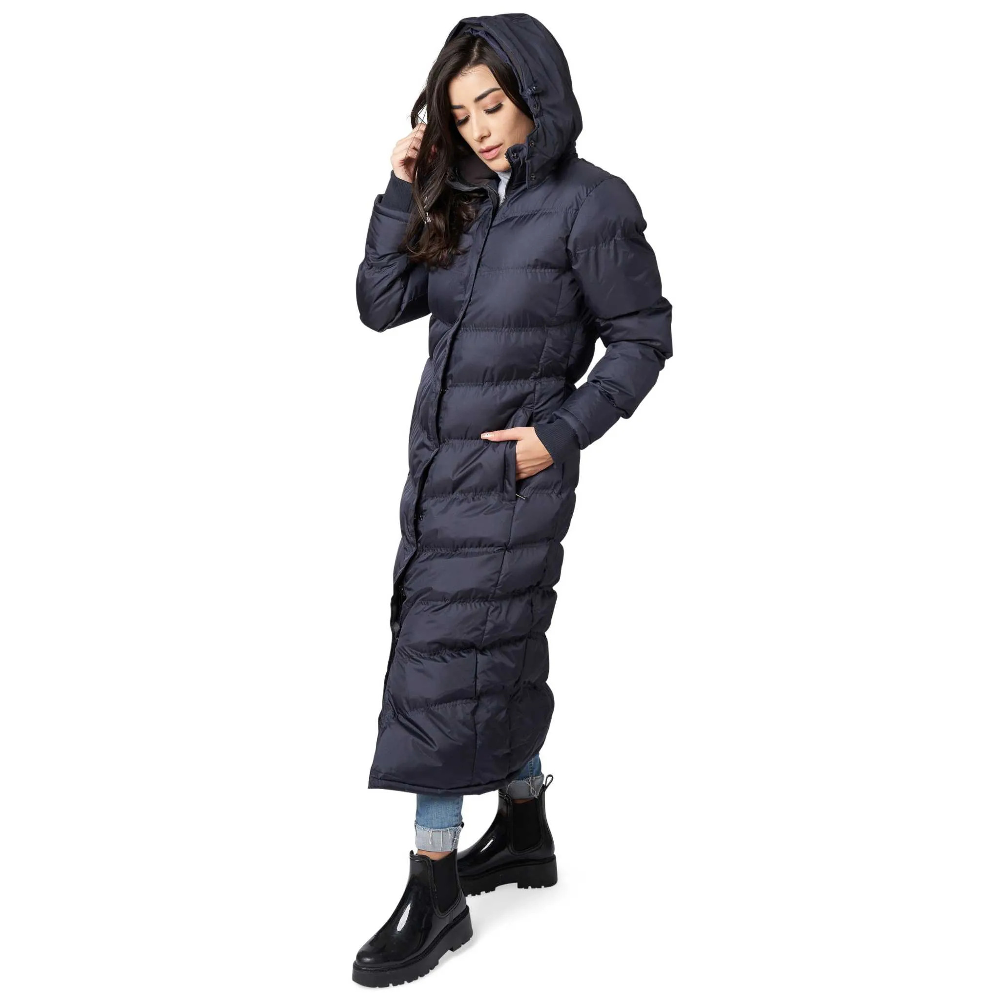 u2wear Women Full Length Puffer Coat - Warm, Stylish, and Durable