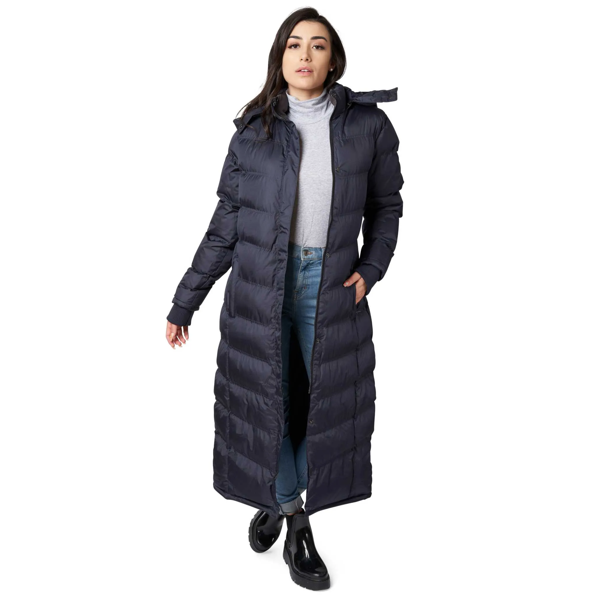u2wear Women Full Length Puffer Coat - Warm, Stylish, and Durable