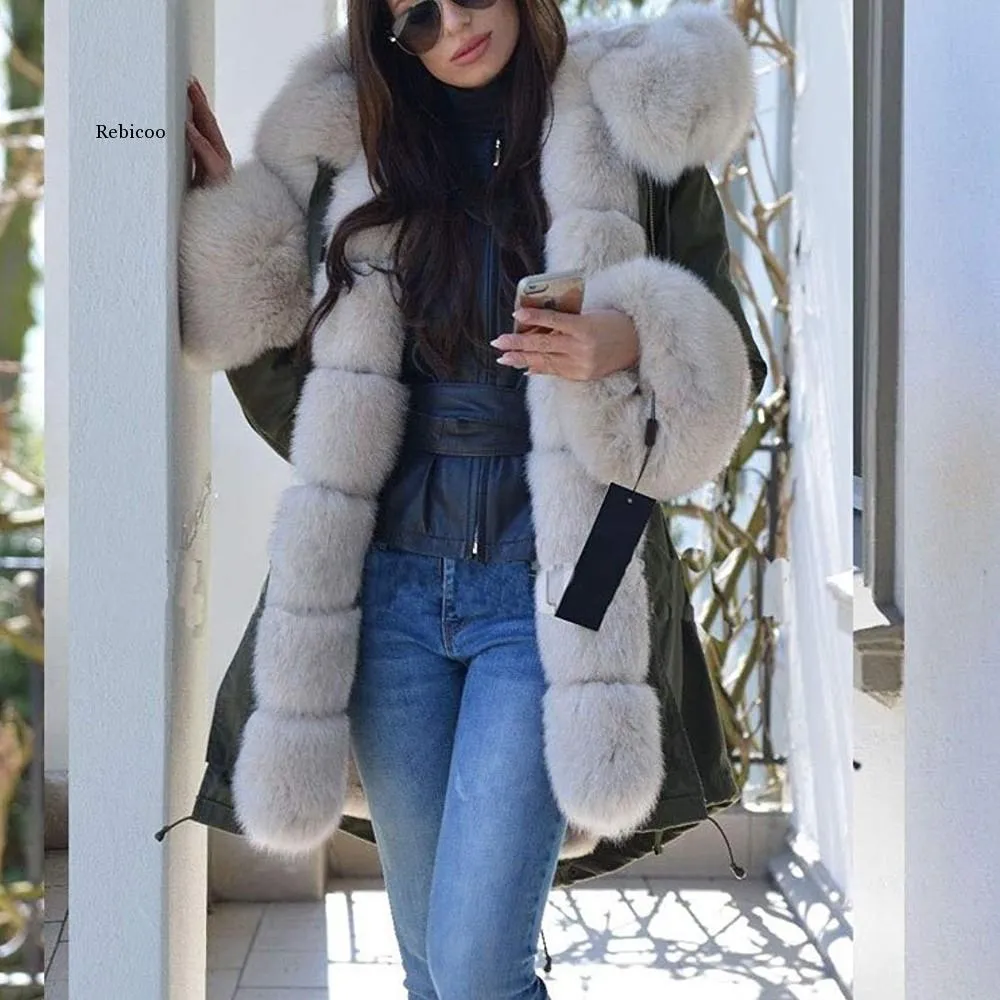Women's Long Sleeves Faux Coat Winter Jacket