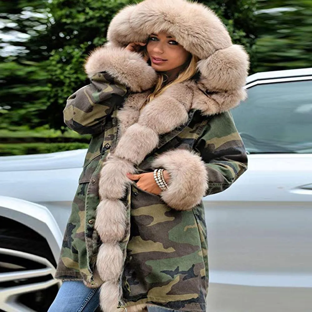 Women's Long Sleeves Faux Coat Winter Jacket