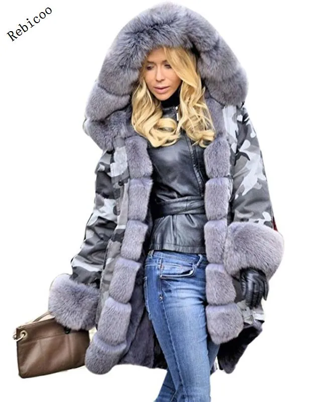 Women's Long Sleeves Faux Coat Winter Jacket