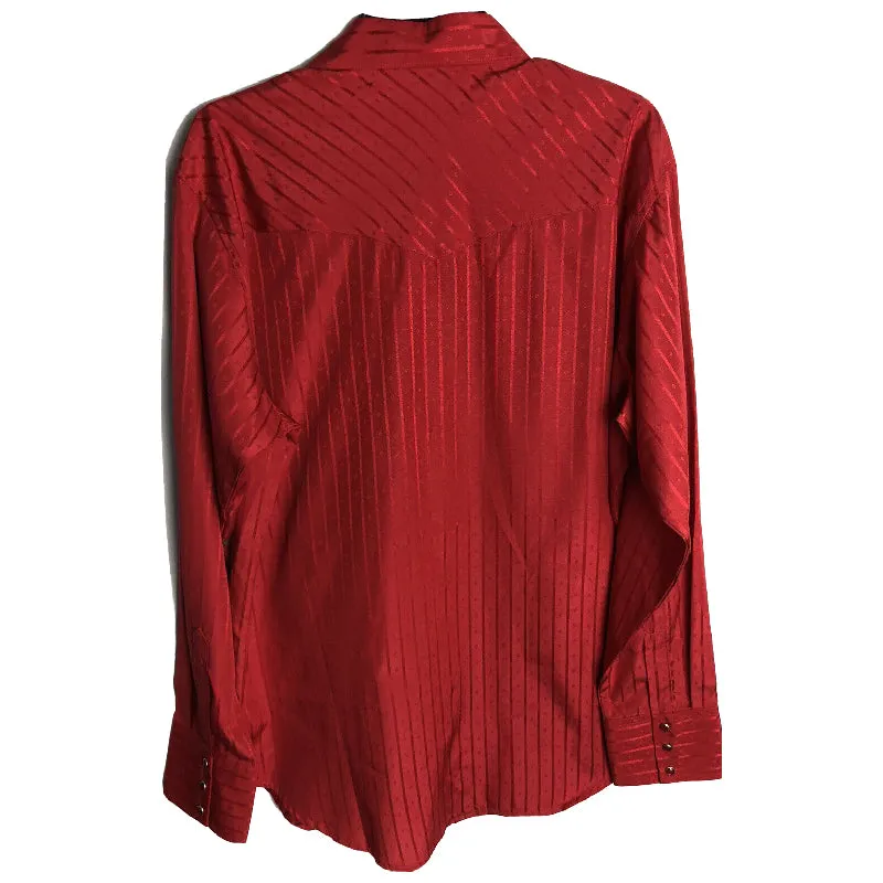 Wrangler Silver Edition Red Western Shirt
